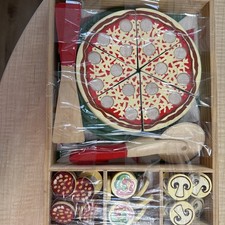 Melissa & Doug Set Cibo Gioco in Legno per Pizza Party