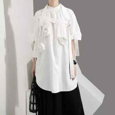 Elegante maglia maxi casacca