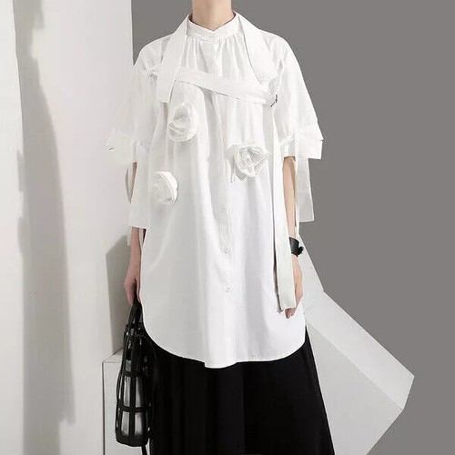 Elegante maglia maxi casacca