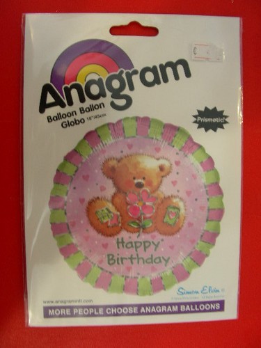 Palloncino orso fiore happy - orso,