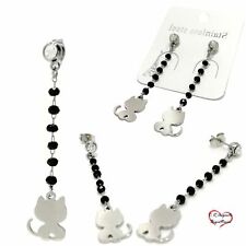 orecchini donna pendenti neri