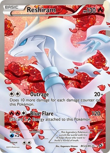Reshiram rc22 rc25 pokemon - rc22/rc25,