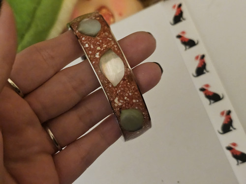 Bracciale vintage pietra - bracciale,