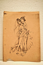 Vintage 7x10 Indiano Erotico