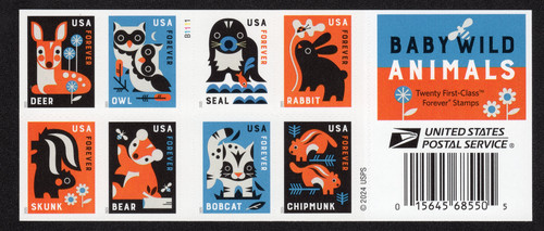 Scott 6015 baby wild animals - #6015,