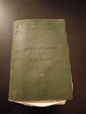 LIBRETTO CIRCOLAZIONE AUTOBUS FIAT 680 RN  USO COLLEZIONISTICO ANNO 1950