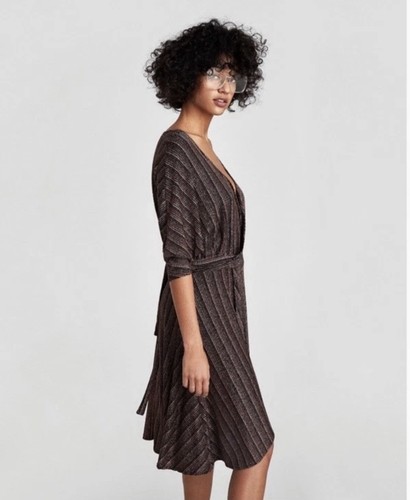 Zara vestito avvolgente nero - zara,