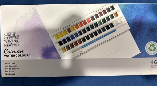 Cotman acquerello 46pz set - w&n,