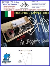 PHD Audiophile Speakers 1.STUDIO TW Car/Home Tweeter HI END SQ Made in ITALY