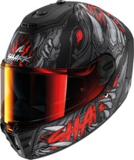 CASCO INTEGRALE MOTO SHARK SPARTAN RS SHAYTAN MATT NERO ROSSO
