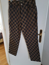 FENDI pantaloni Vintage scacchi logo