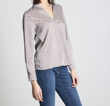 Camicia a fantasia geometrica