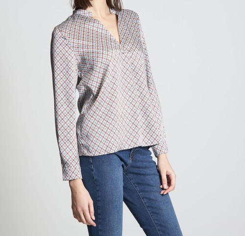 Camicia fantasia geometrica - camicia,