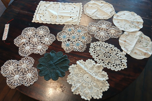 Set centrini pizzo di - set,