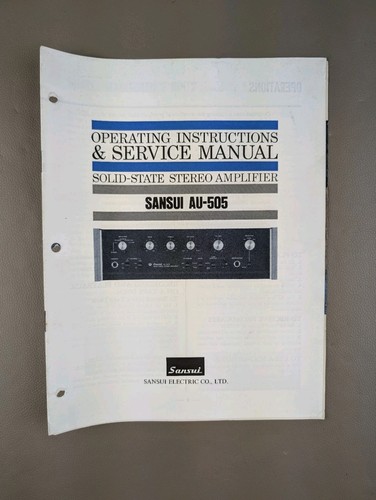 Sansui 505 amplificatore - sansui, au-505