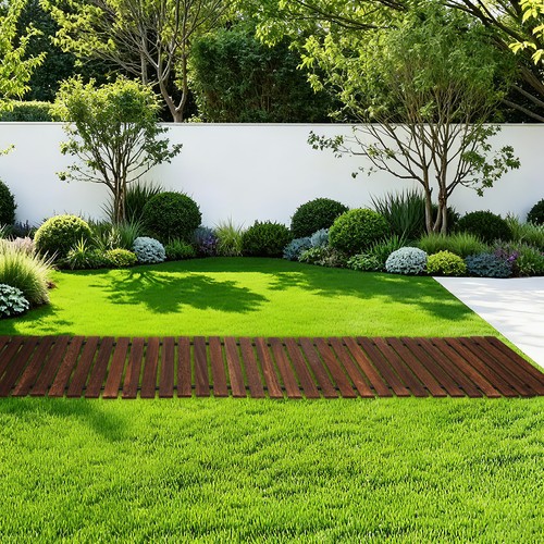 Gartenweg aus holz rollbare - aus,