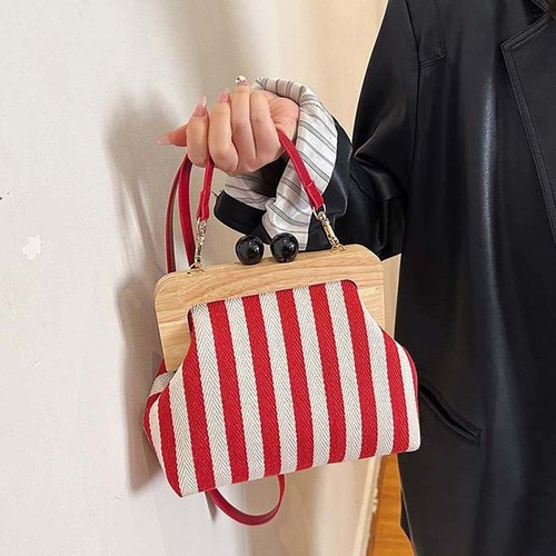 Borsa con struttura legno - borsa,