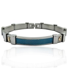 Bracciale acciaio satinato con