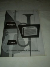 RADIO SIEMENS MILANO MOD. SM 514 - VECCHIA PUBBLICITA' CARTACEA DEGLI ANNI  '50 
