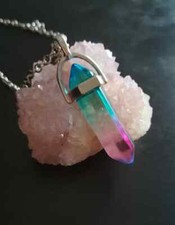 Collana punta fluorite - collana,