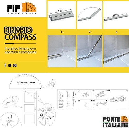 Binario kit per porta - per,
