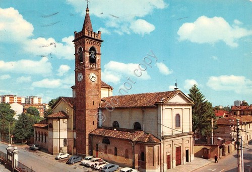 Cartolina bresso chiesa santi - cartolina,
