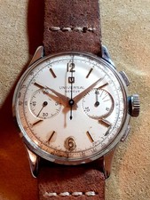Bellissimo Vintage Cronografo Universal Geneve Oversize Anni '50