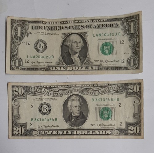 Banconote dollari e 20 - banconote,
