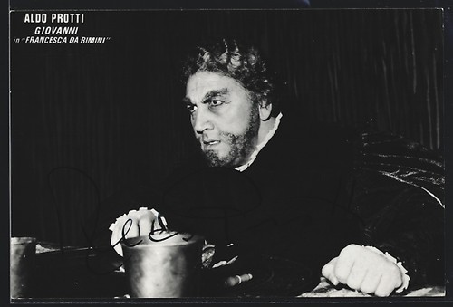 Cartolina cantante lirico aldo - cartolina,