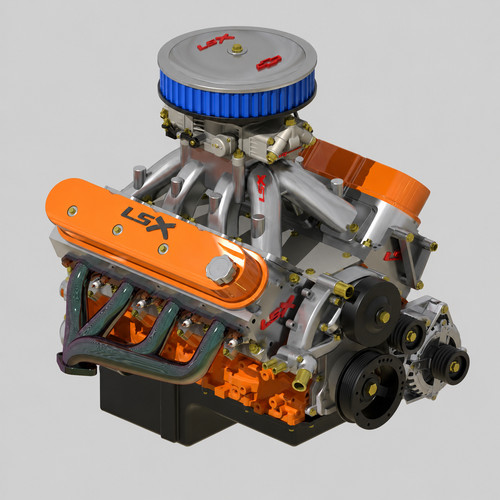 Chevy 376 454 - in, 3d