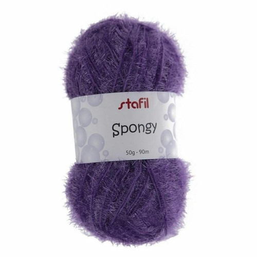 Filato spongy viola gomitolo - -,