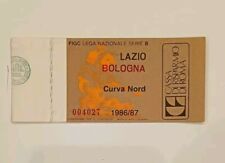 Biglietto Ticket Stadio Lazio Bologna 1986 1987