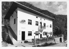 04345) CARTOLINA VAL DI GENOVA CARISOLO PENSIONE VILLA LA PRISA BAR TRENTO