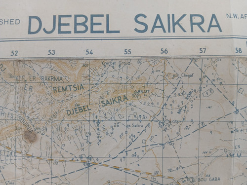 Ww2 map djebel - ww2, of