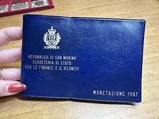 CONFEZIONE REPUBBLICA SAN MARINO SERIE 10 MONETE IN LIRE ANNO 1987 FDC