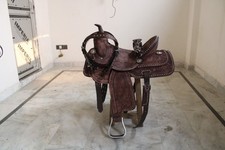 SELLA WESTERN IN PELLE PER