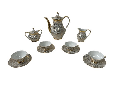 Antico servizio set tè e - antico,