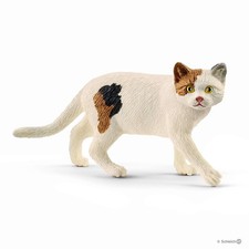 GATTO AMERICANO A PELO CORTO animali in resina SCHLEICH miniature 13894 farm wor