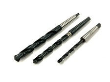 Punte per acciaio elicoidali da trapano attacco conico in HSS Rettificate 