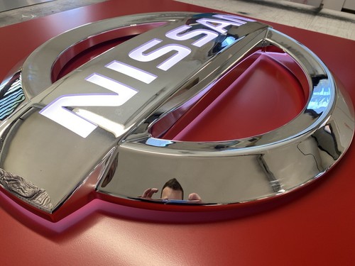 Insegna logo auto nissan - logo,