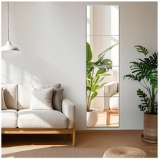 Qeenmy Specchio da Parete Adesivo Rettangolare Verticale da Parete Palestra per