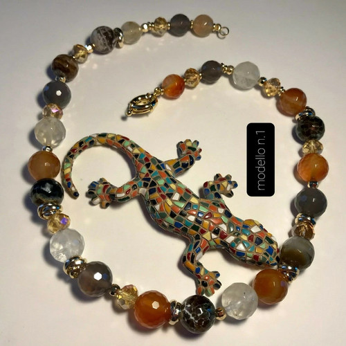 Collana donna pietre - , dure