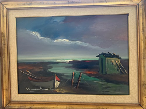 Romano mussolini olio su - olio,