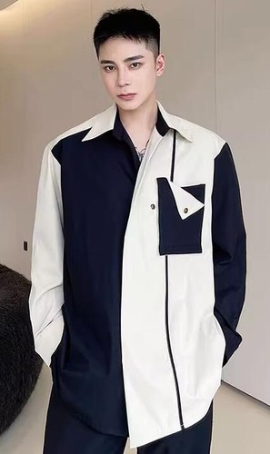 New chic men lapel long - new, men's