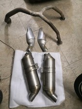 Scarico Moto Ktm 690 Sm Supermoto Originale Collettore+terminali+protezioni 