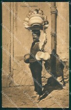 Napoli Città Costumi Venditore Anfore cartolina MX7508