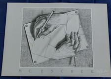 M.C. Escher "Tekenen" circa 70