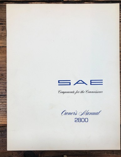 Sae modello 2800 - sae, d'uso