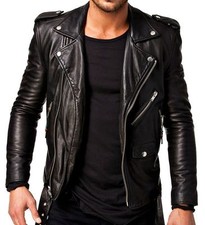 Giacca moto uomo vera pelle - uomo, di