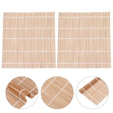  2pcs tapis roulants de bambou de sushi japonais 24 cm tapis de sushi à bambou
